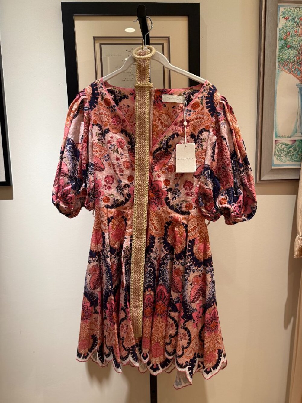 NWT ZIMMERMANN Dress with belt